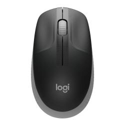 Мишка Безжична оптична мишка LOGITECH M190 Full-Size, USB, 1000 dpi, 3 бутона, Светло Сив