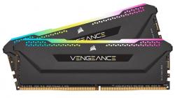 Памет CORSAIR DDR4 32GB 2x16GB 3200MHz CL16 VENGEANCE RGB Pro SL Black- 1.35V AMD Ryzen XMP 2.0