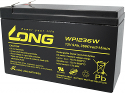 Батерия за UPS Aкумулаторна батерия Long WP1236W, 12V 9Ah F2, за UPS, 151 х 65 х 94 мм