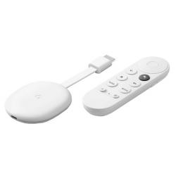 Мултимедиен продукт Google Chromecast TV, 4K, Remote Control, White