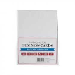 Канцеларски продукт Top Office Визитен картон, А4, 300 g-m², мат, бял, 10 листа