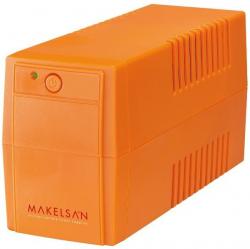 Непрекъсваемо захранване (UPS) UPS Makelsan 650VA/390W, Line-Interactive, 1x 12V 7Ah, LED, USB, оранжев цвят