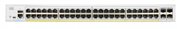 Комутатор/Суич Cisco CBS250 Smart 48-port GE, Partial PoE, 4x1G SFP