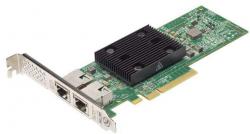 Мрежова LAN карта/адаптер Dell Broadcom 57416 Dual Port 10Gb Base-T PCIe Adapter Low Profile Customer Install, for R450, R650xs, R650 and others