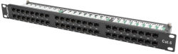 Пач панел Lanberg patch panel 48 port 1U CAT.6, black