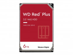 Хард диск / SSD Western Digital Red Plus 6TB SATA 6Gb-s 3.5inch Rpm5400 8MB cache Intelnal HDD Bulk