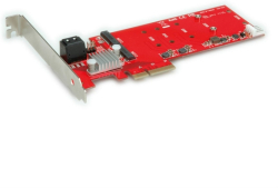 RAID Контролер RAID Контролер PCI-E Card, Raid, 2x M.2 SATA + 2x SATA, 15.06.2119