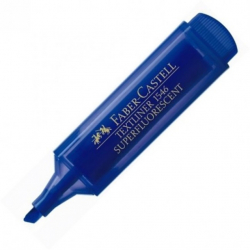 Канцеларски продукт Faber-Castell Текст маркер 1546, металик, син