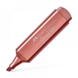 Канцеларски продукт Faber-Castell Текст маркер 1546, металик, червен