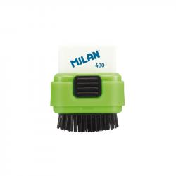 Канцеларски продукт Milan Гума за молив Fluo, с ръкав, с четка, цвят асорти