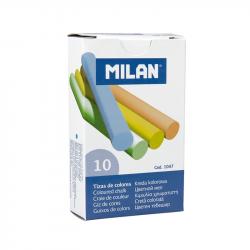 Канцеларски продукт Milan Тебешир, 10 броя, 5 цвята