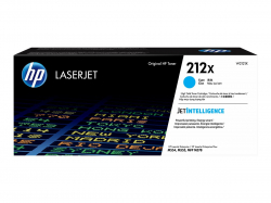 Тонер за лазерен принтер HP 212X, оригинален, за HP Color LaserJet Enterprise series, 10000 копия, циан