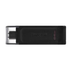USB флаш памет KINGSTON DT70-64GB, 64GB DataTraveler 70, USB 3.2 Type C, черна