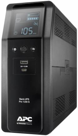 Непрекъсваемо захранване (UPS) APC Back-UPS Pro BR1600SI UPS AC 220-240V 960Watt 1600VA 260 Wh USB output connectors 8 Black на най-ниска цени
