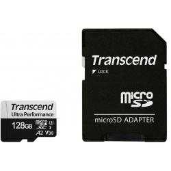SD/флаш карта Transcend 128GB micro SD w- adapter UHS-I U3 A2 Ultra Performance