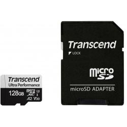 Transcend 128GB micro SD w- adapter UHS-I U3 A2 Ultra Performance