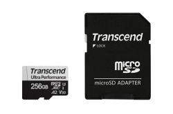 Transcend 256GB micro SD w- adapter UHS-I U3 A2 Ultra Performance