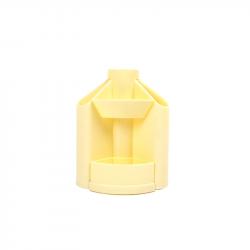 Office 1 Органайзер за бюро Bloom, въртящ се, празен, пастелножълт на най-ниска цени