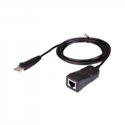Кабел/адаптер ATEN UC232B :: USB към RJ-45 (RS-232) конзолен адаптер, 1.2 м кабел