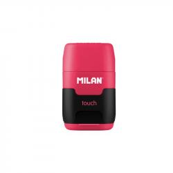 Канцеларски продукт Milan Острилка Compact Touch Duo, с гума, цвят асорти