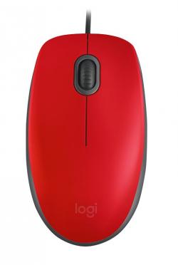 Мишка LOGITECH M110 Silent - RED - USB - EMEA