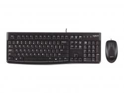 Клавиатура LOGITECH MK120 corded Desktop black USB (US)