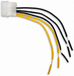 Makki кабел Cable Male Molex -- wires 2x12V 3xGround