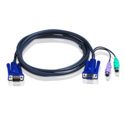Кабел/адаптер Cable VGA exten, 15F-15M, with PS2, 1.8m