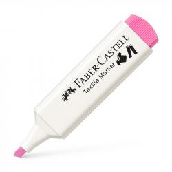 Канцеларски продукт Faber-Castell Маркер за текстил, розов