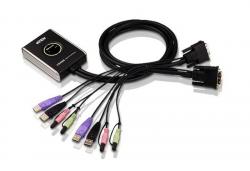 KVM продукт KVM суич ATEN CS682 - 4x USB A, 2x DVI, 4x 3.5mm jack