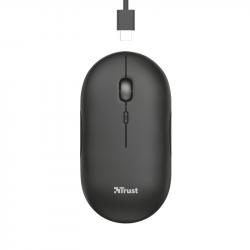 Мишка TRUST Puck Wireless & BT Rechargeable Mouse Black на най-ниска цени