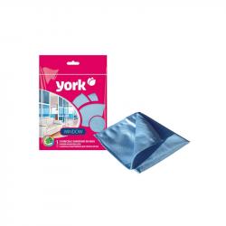 Продукт York Кърпа, микрофибърна, за почистване на стъкло, 30 x 30 cm
