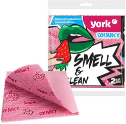 Почистващ продукт York Кърпа So!Juicy, ароматизирана, ягода, 2 броя