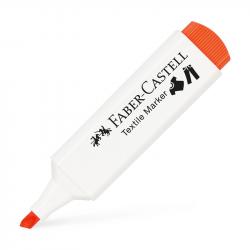 Канцеларски продукт Faber-Castell Маркер за текстил, оранжев
