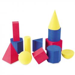  Learning Resources Геометрични фигури от пяна, 12 броя