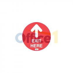 Продукт Стикер за под Exit Here, 15 х 15 cm
