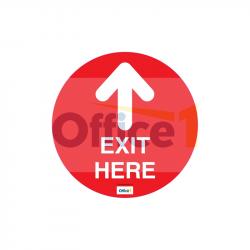 Продукт Стикер за под Exit Here, 30 х 30 cm