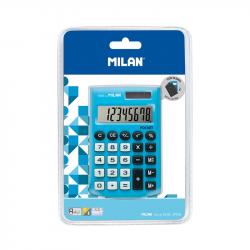Канцеларски продукт Milan Калкулатор Pocket, 8-разряден, в блистер, син