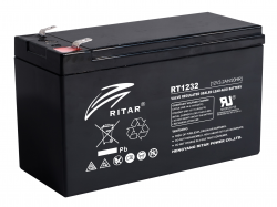 Акумулаторна батерия Оловна Батерия RITAR (RT1232), 12V, 3.2 Ah, AGM, 134- 67- 60 mm 