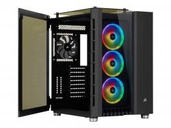Кутия CORSAIR computer case Crystal Series 680X RGB Low Noise ATX TG Black