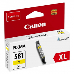 Касета с мастило Оригинален патрон Canon CLI-581XL, Yellow