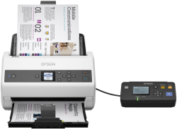 Скенер Epson WorkForce DS-870, A3, 600 x 600 dpi, 65 стр/мин, 1x USB 3.0