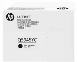 Тонер за лазерен принтер HP Q5945YC, оригинален, за HP LaserJet M4345MFP / 4345MFP, 18000 копия, черен