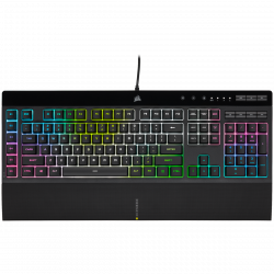 Клавиатура CORSAIR K55 RGB PRO XT Gaming Keyboard RGB Rubberdome CH-9226715-NA