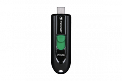 USB флаш памет Transcend 128GB, USB3.2, Pen Drive, Type-C, Capless, Black