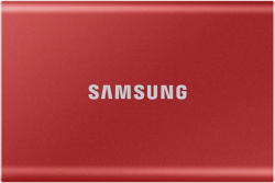 Хард диск / SSD Samsung Portable SSD T7 1TB, USB 3.2, Read 1050 MB-s Write 1000 MB-s, Metallic Red