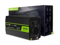 Инвертор 12-220 V DC-AC 500W-1000W, Чиста синусоида, GREEN CELL