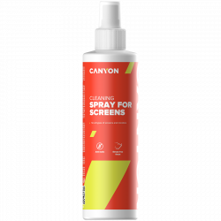 Почистващ продукт CANYON CCL21, Screen Сleaning Spray for optical surface, 250ml, 58x58x195mm, 0.277kg