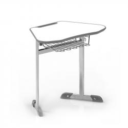 Бюро Ученическа маса RFG Jam, едноместна, над VIII клас, 700 х 500 х 760 mm, MDF, сива