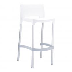 Бар стол RFG Joy, пластмасов, до 120 kg, бял